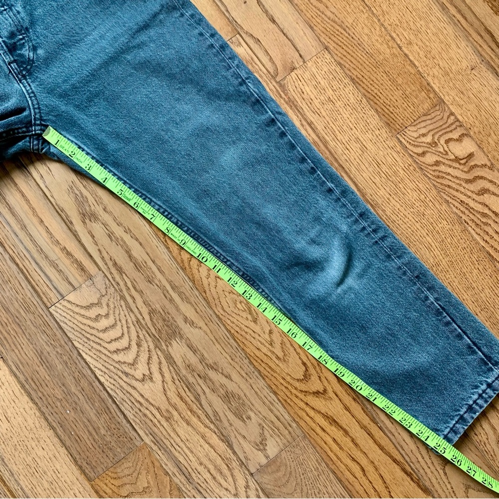 Everlane Black Wash Straight Button Front Denim Jeans Cotton 90s Cheeky 26 Ankle - Picture 12 of 13